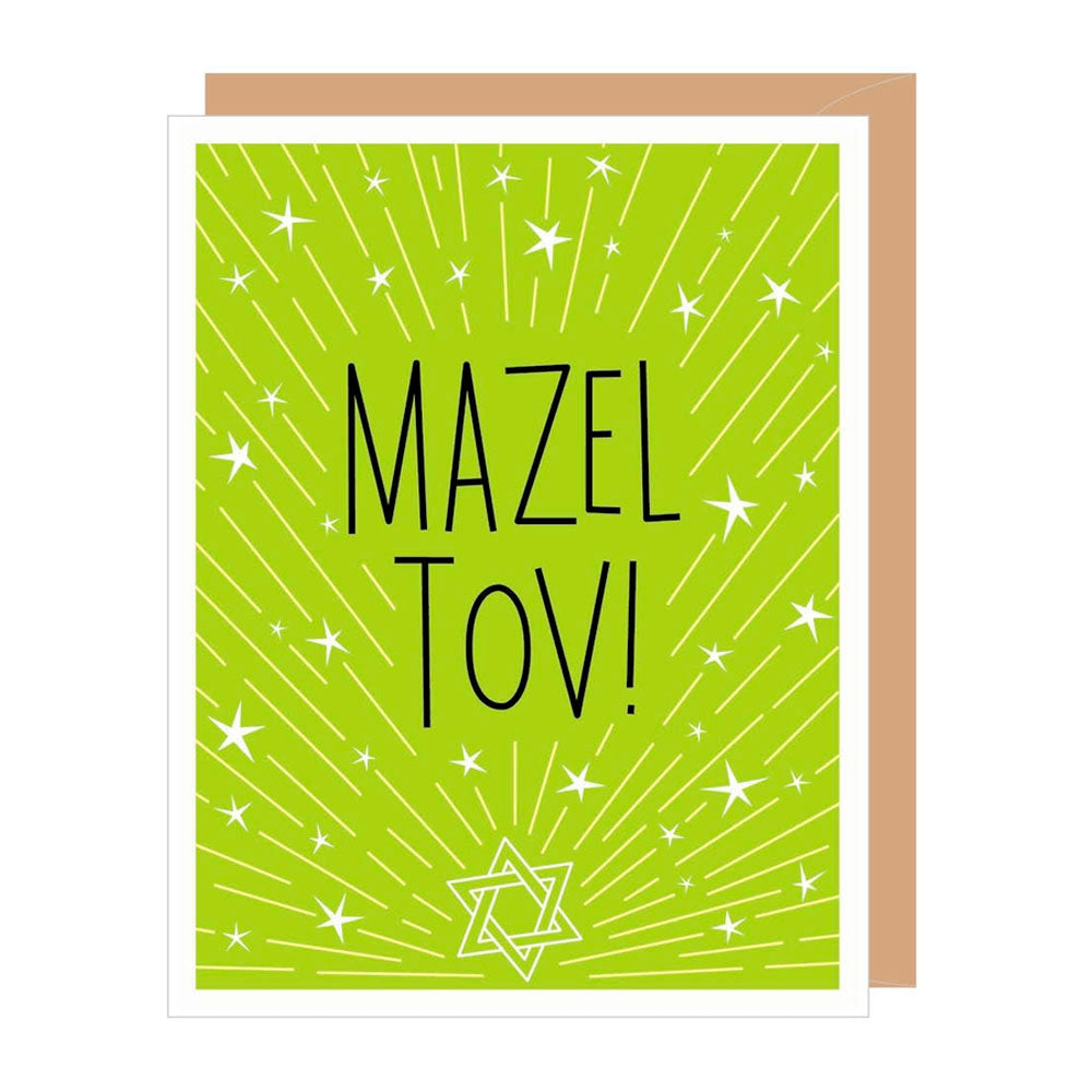 Mazel Tov Stars Congratulations Greeting Card