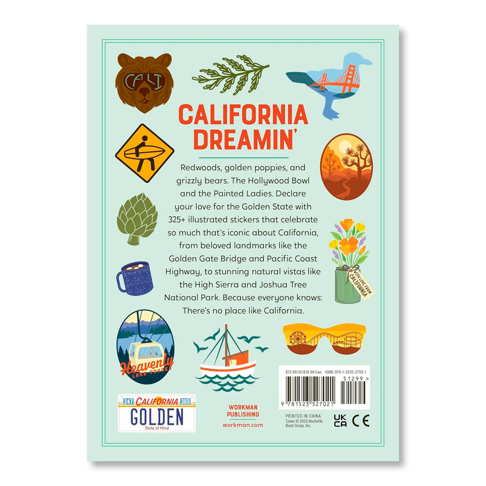 The California Sticker Book: 325+ Stickers Celebrating the Golden State