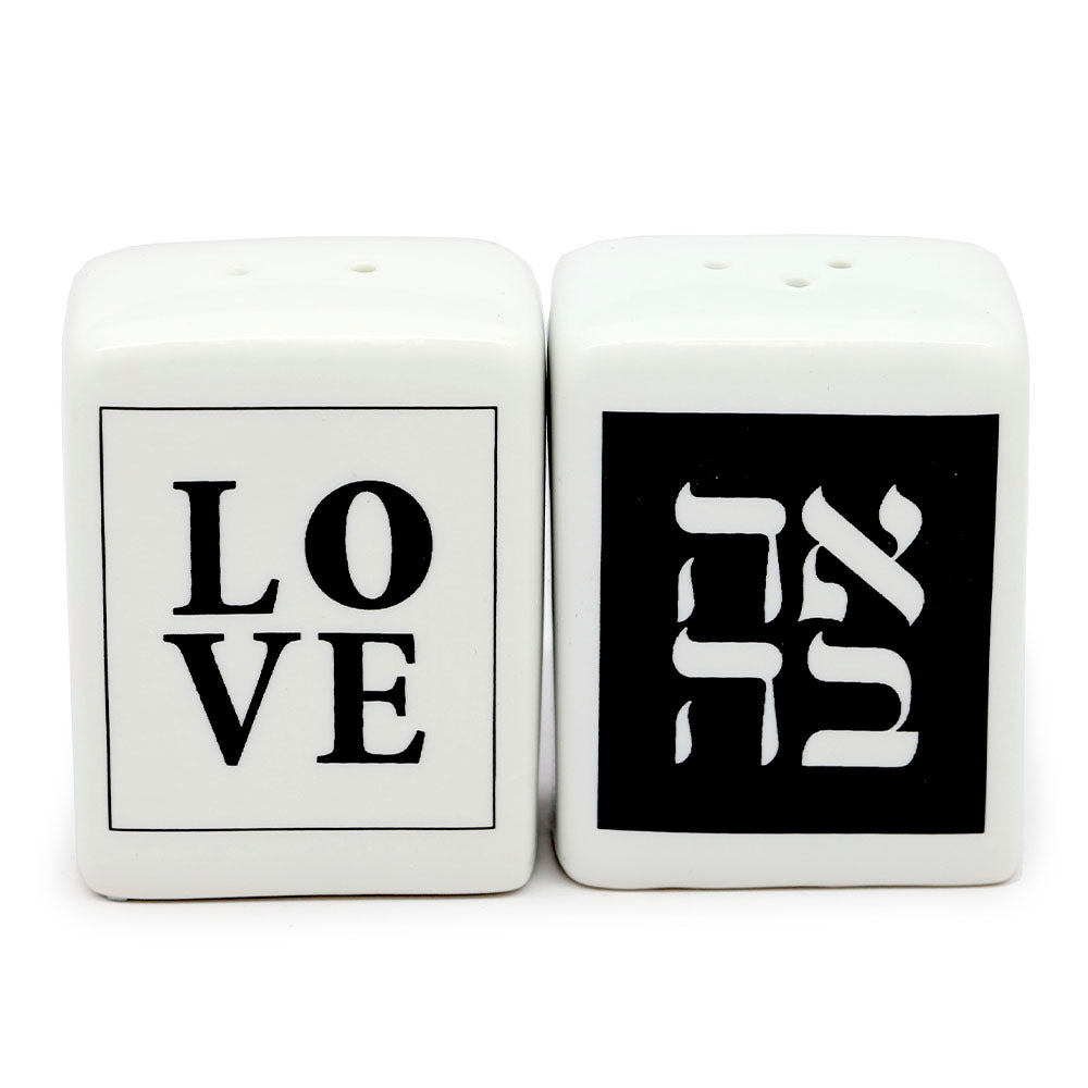 Salt & Pepper Shakers Love & Ahava