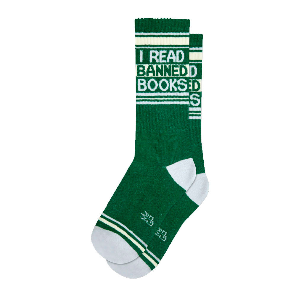 I Read Banned Books Gym Socks