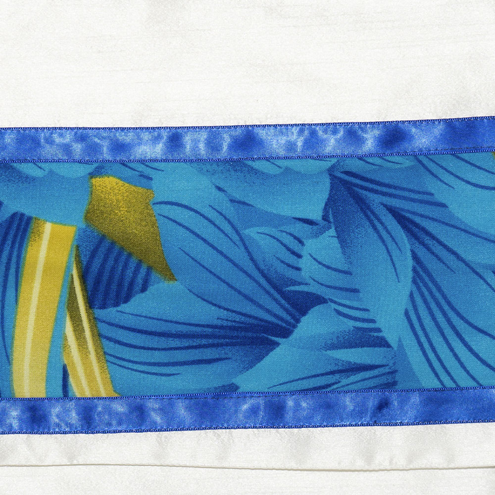 Floral Blue Tallit Set