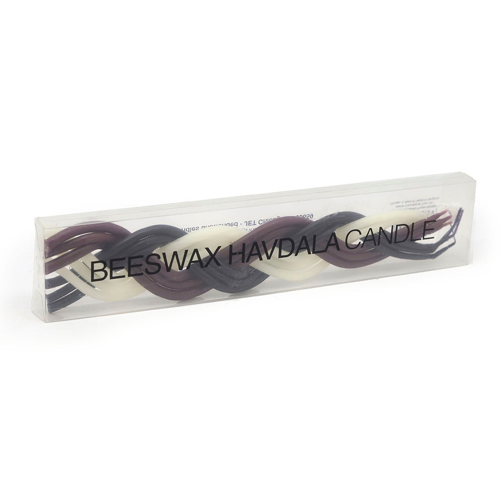 Purple Beeswax Havdalah Candle