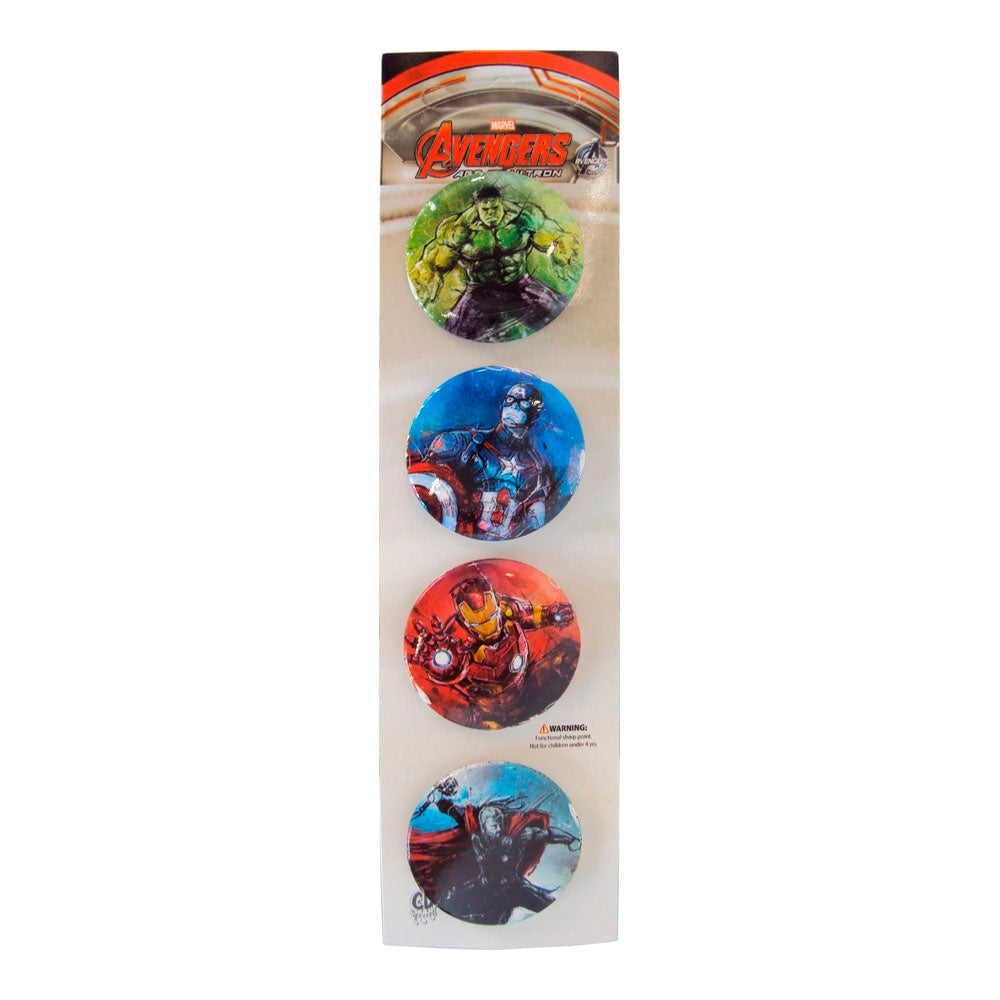 Set of 4 Modern Avenger's Button Pins