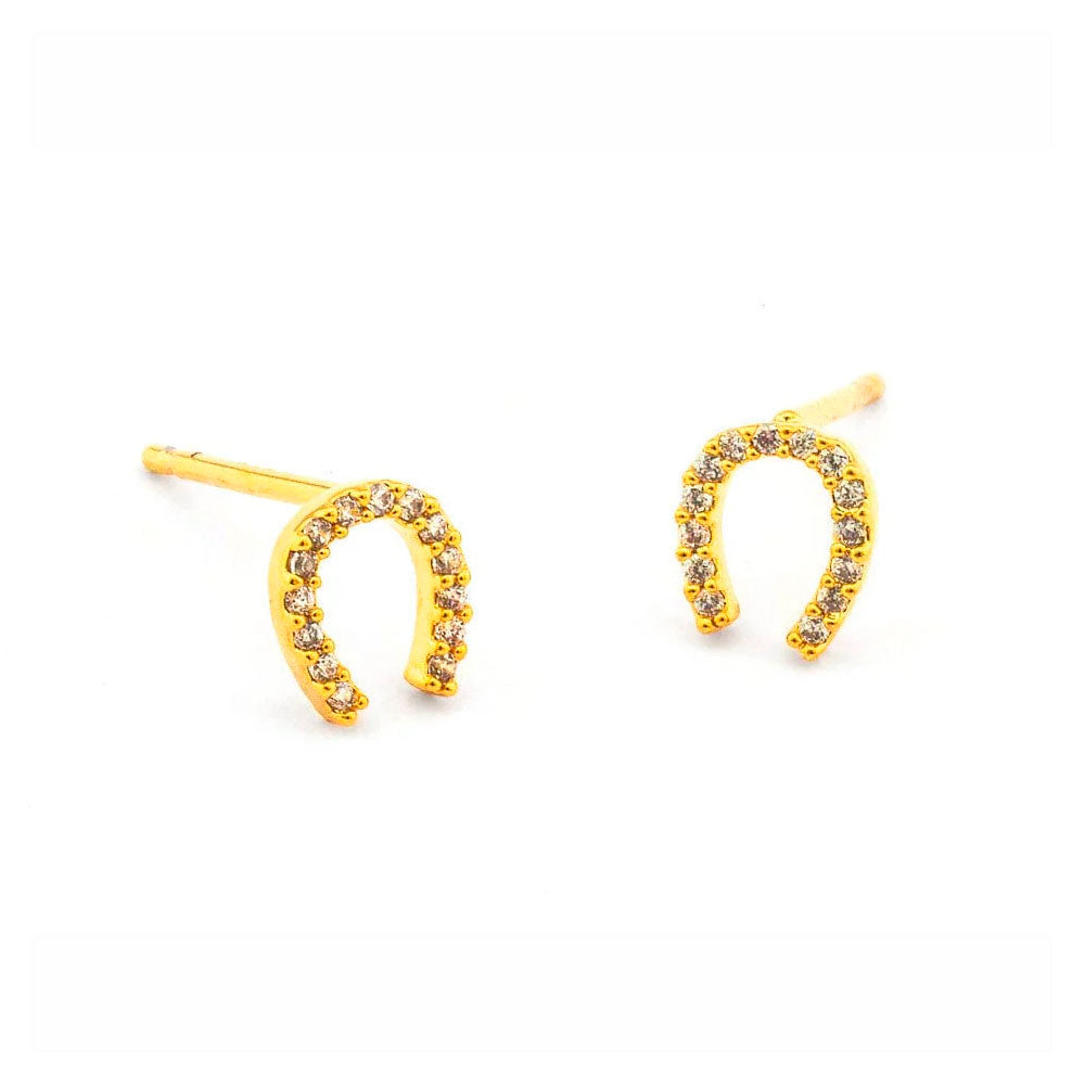 Mini Horseshoe Stud Earrings
