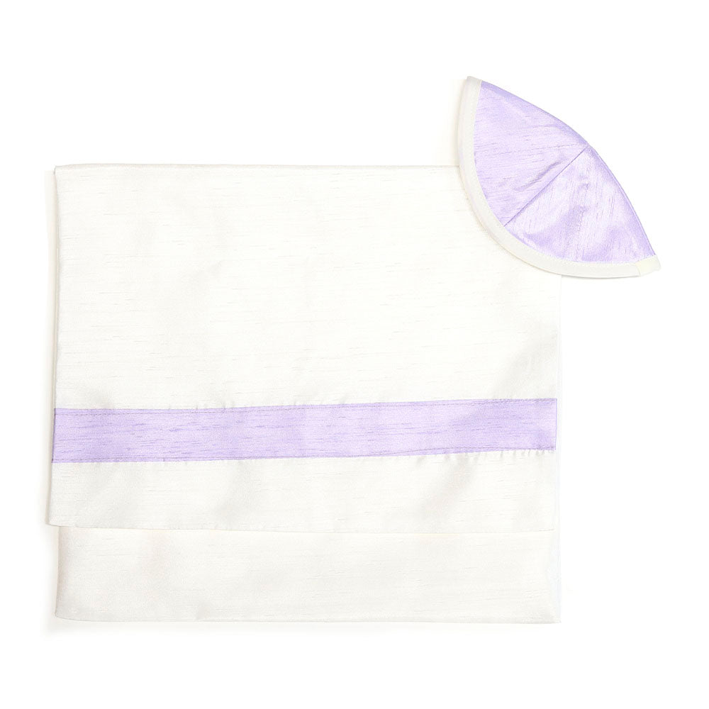 Purple Stripes Tallit Set