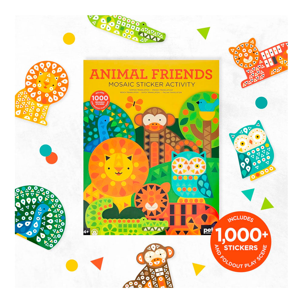 Mosaic Sticker Activity: Animal Friends