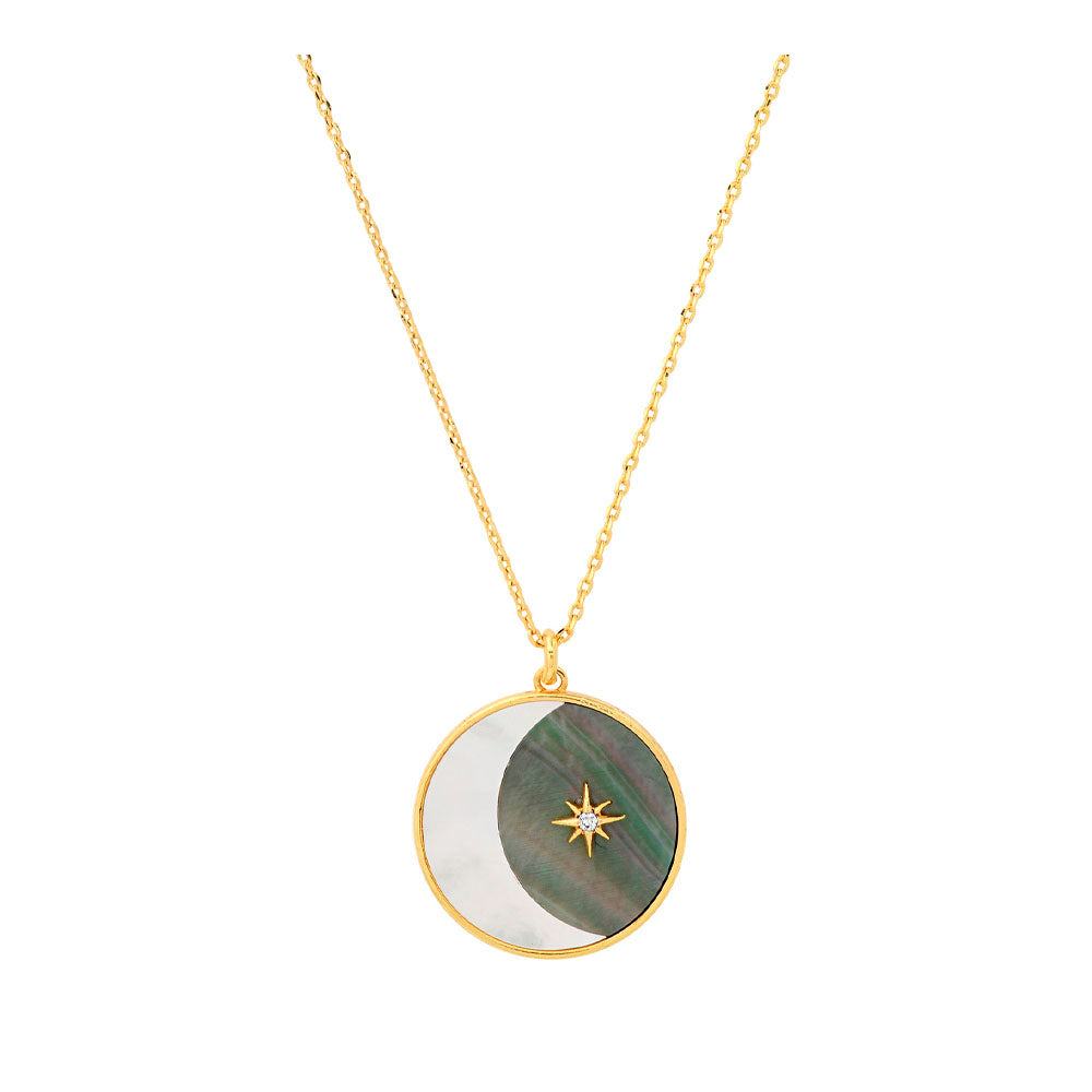 Nightmood Crescent Pendant Necklace