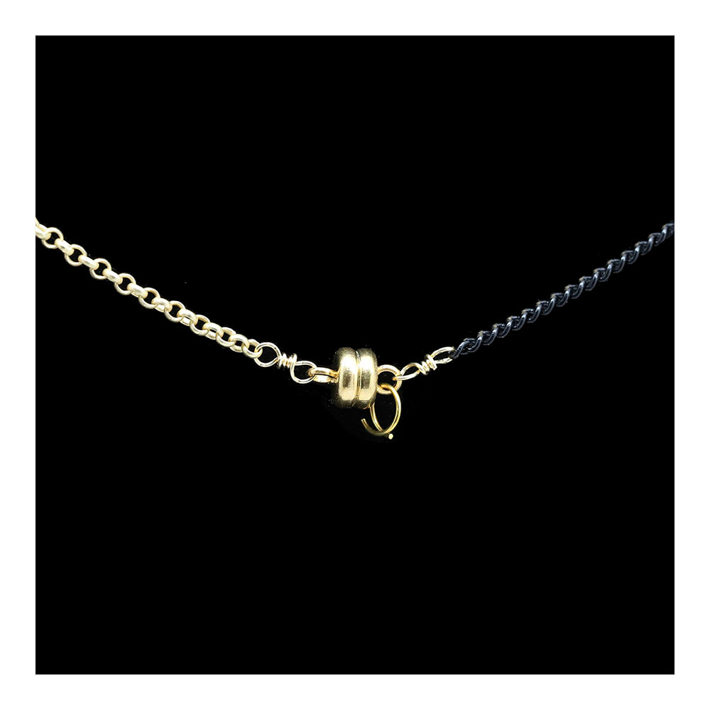 Rope Pearls with Black Spinel Necklace