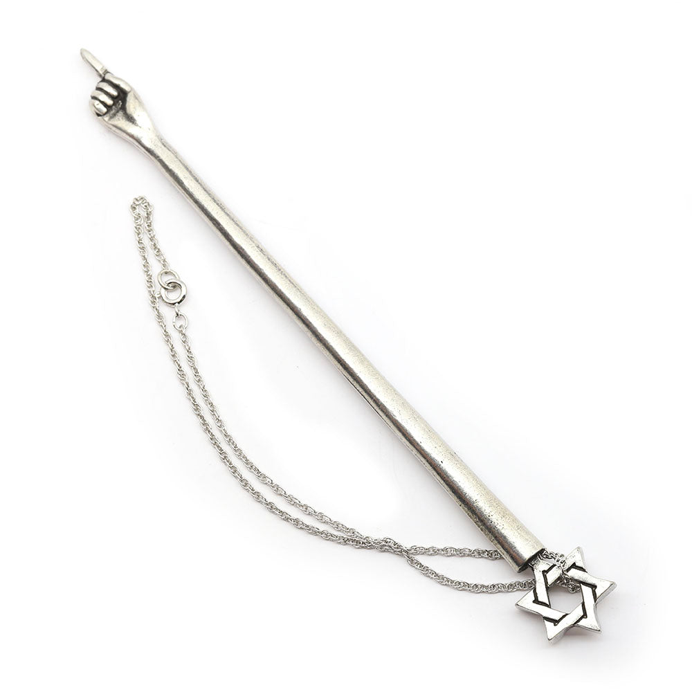 Star of David with Black Enamel Yad
