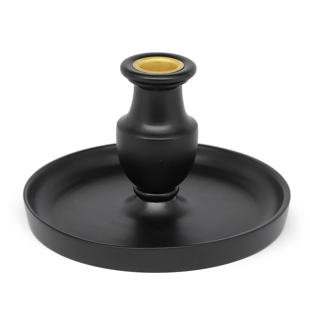 Small Kana Candlestick in Ebony