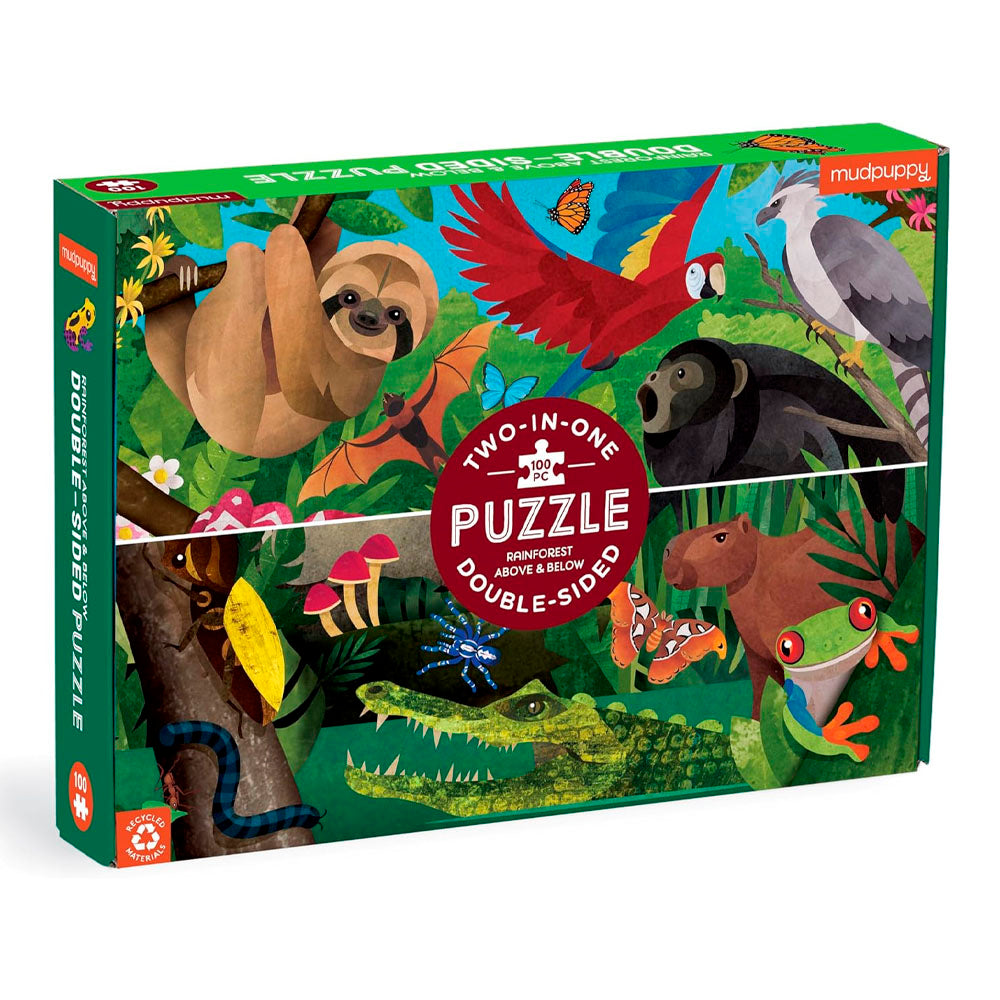 Rainforest Above & Below 100 Piece Double-Sided Puzzle