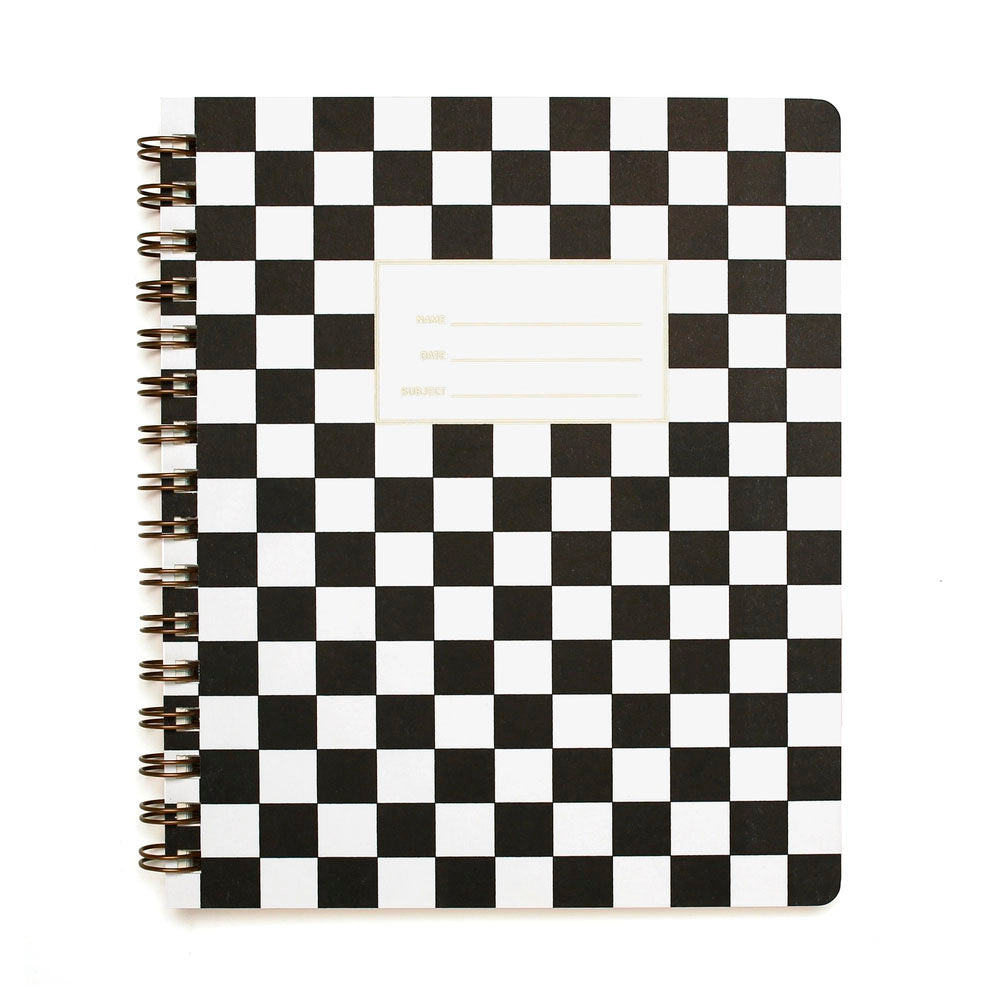 Standard Notebook - Checker Black