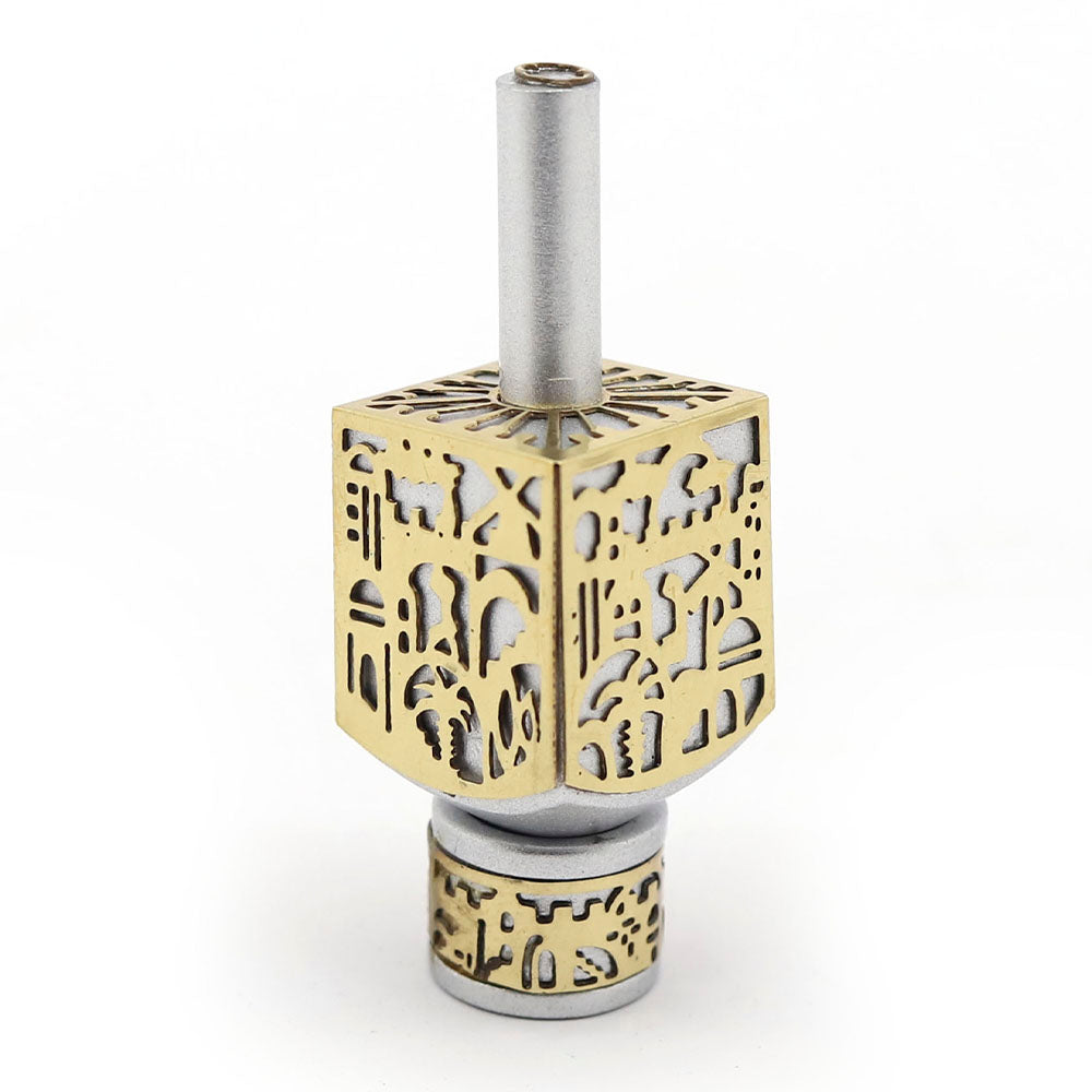 Metal Jerusalem Dreidel