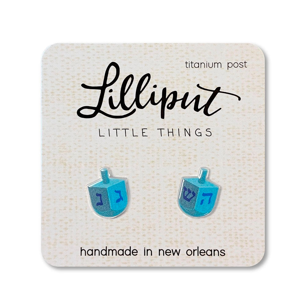 Dreidel Earrings