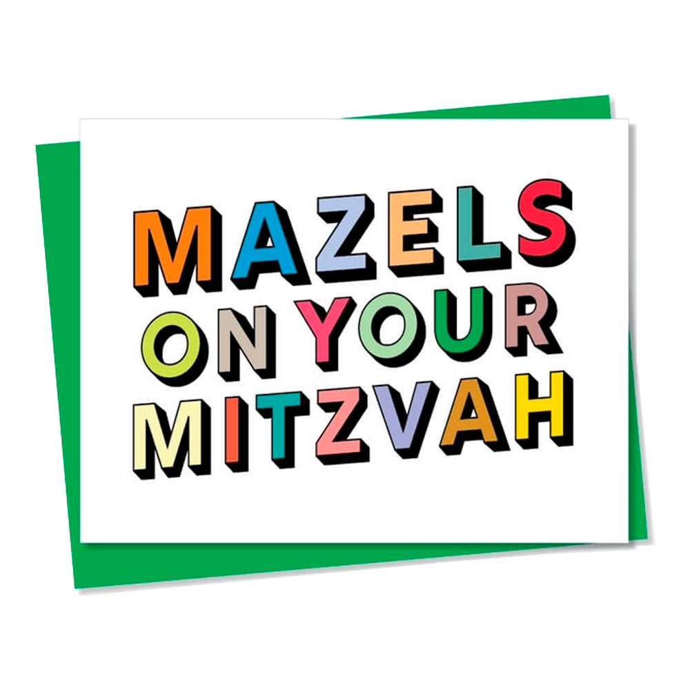 Mazels On Your Mitzvah Greeting Card