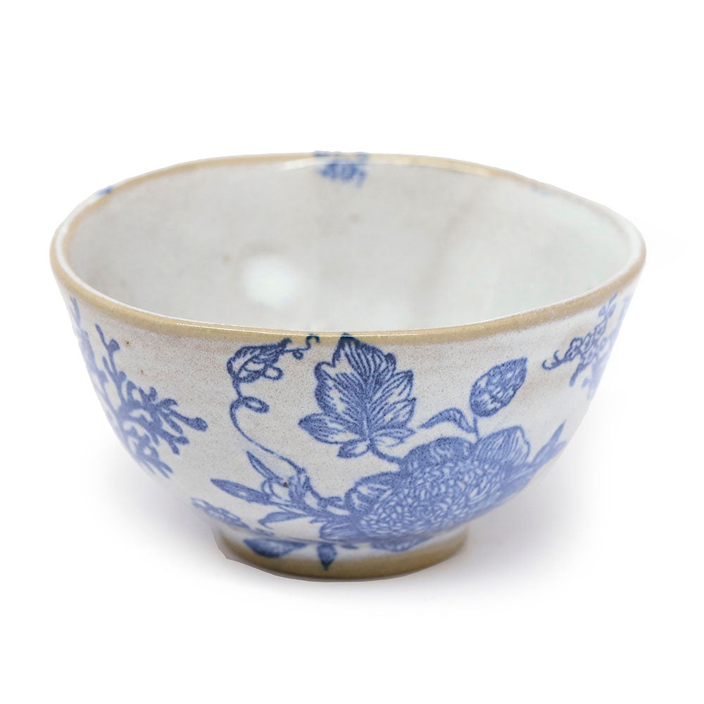 Blue Flower Ceramic Side Bowl
