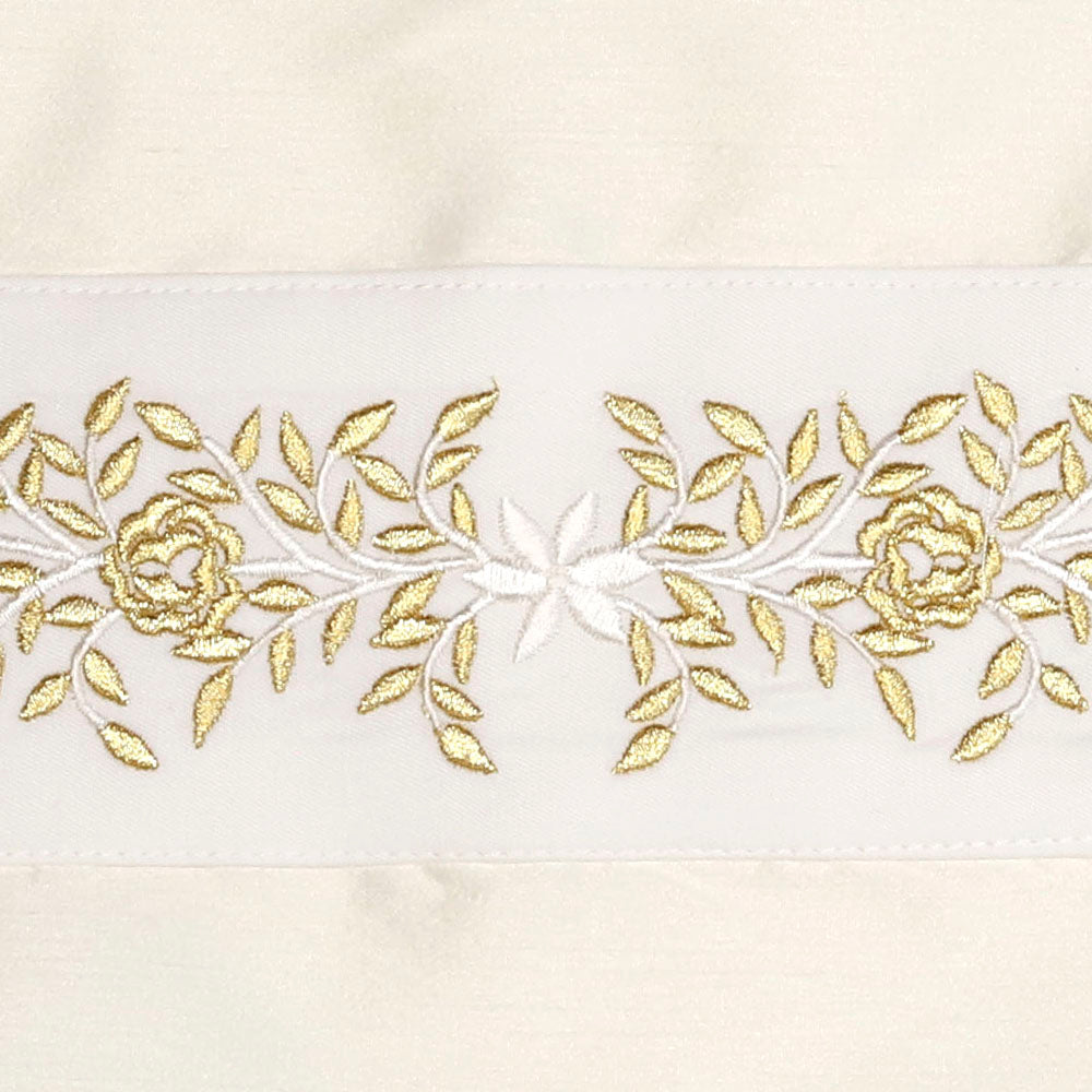 Tallit Set Gold Embroidered Rose