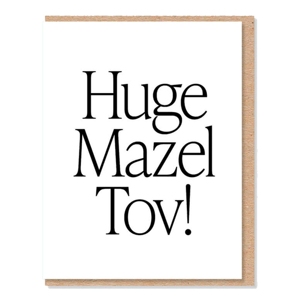 Huge Mazel Tov! Greeting Card