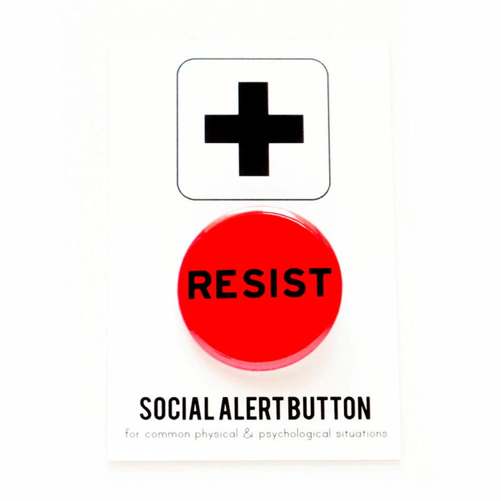 Resist Pinback Button Pin 1.25"