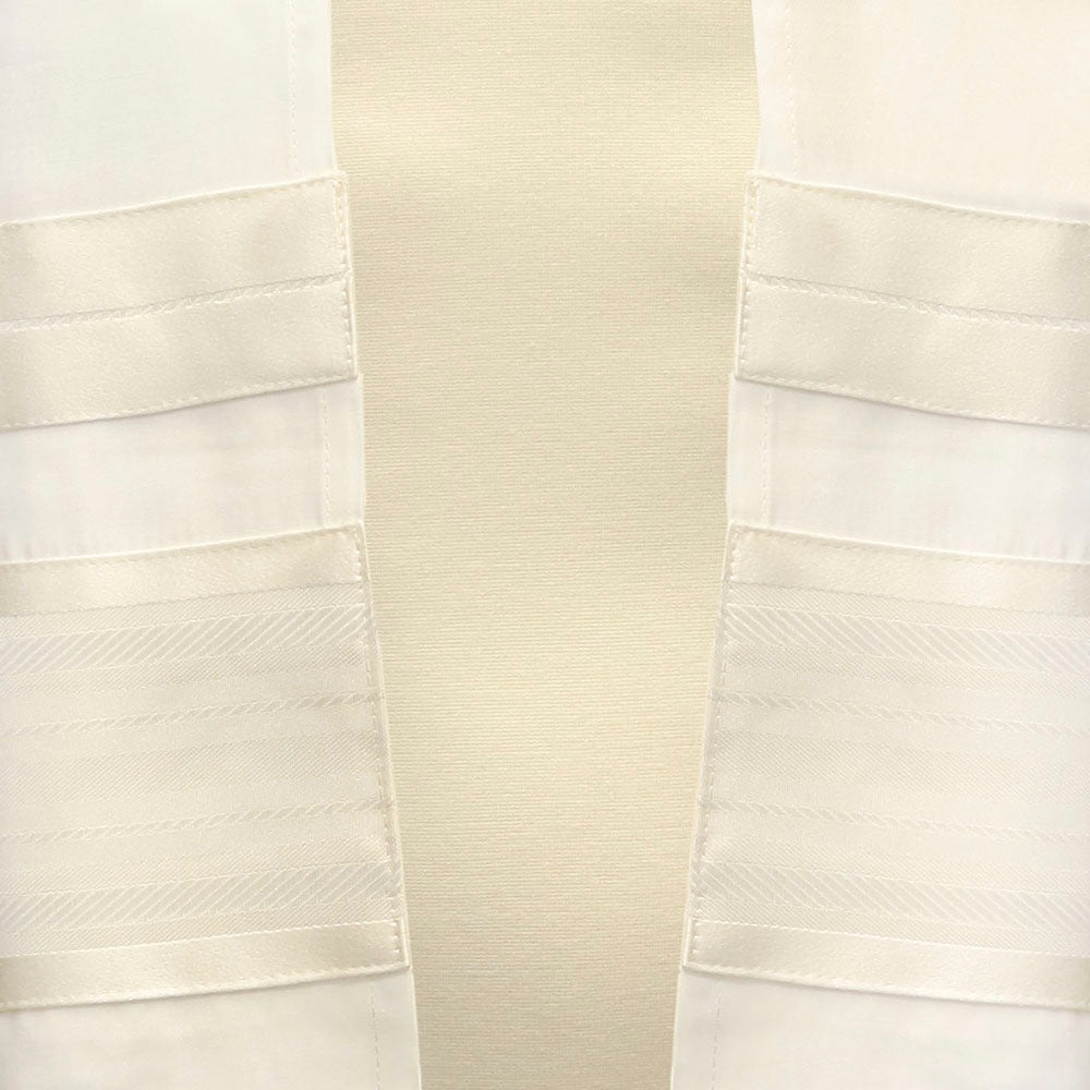 Tallit Set Cream & White
