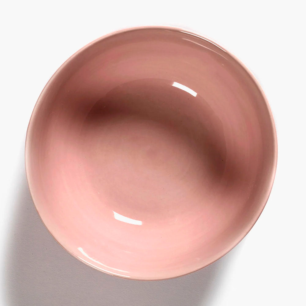 Bowl S Pink with Blue Stripes - Feast by Ottolenghi