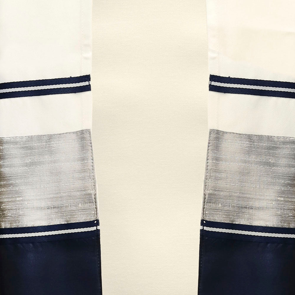 Tallit Set Navy & Silver
