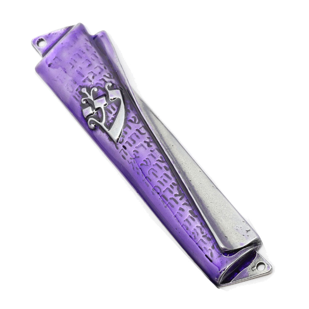 Scroll Style Mezuzah Case - Assorted Colors