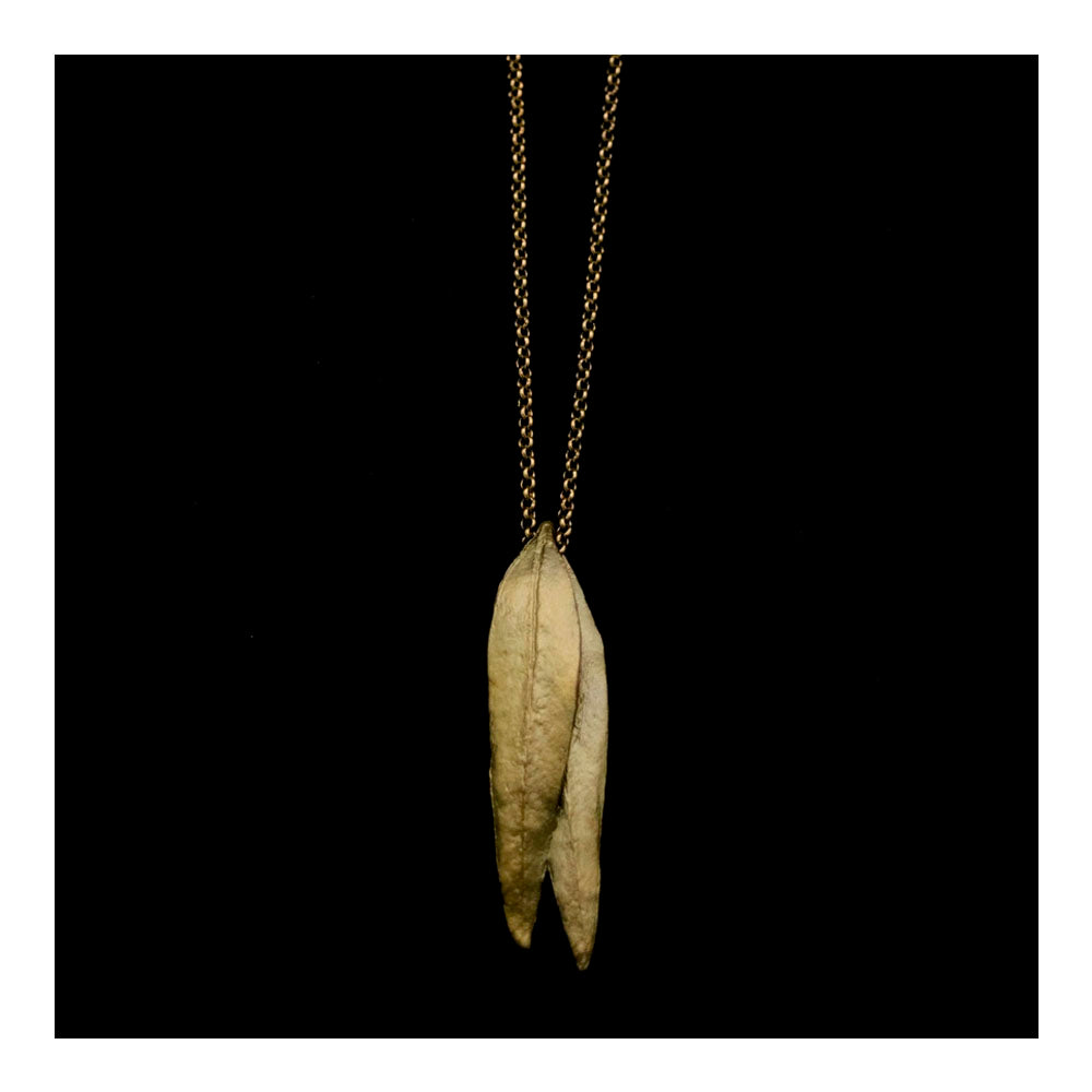 Eucalyptus Long Double Leaf Pendant