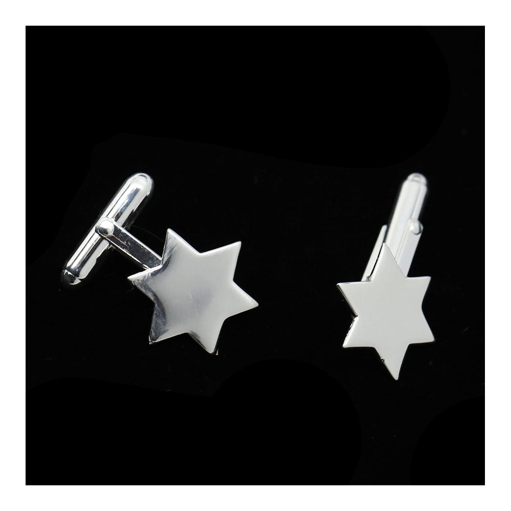 Sterling Star of David Cufflinks