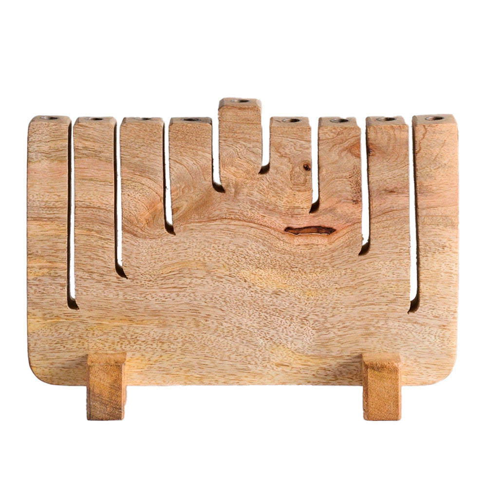 Mango Wood Hanukkia