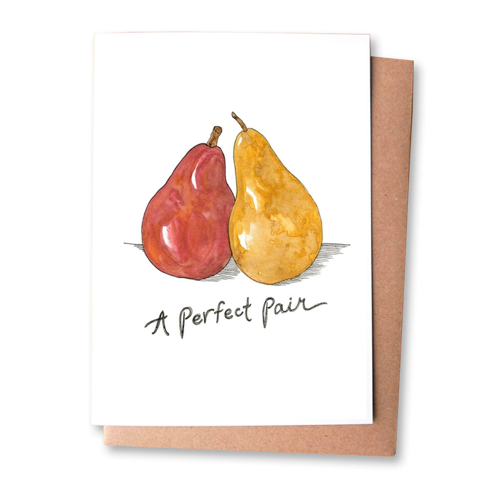 Perfect Pair of Pears Greeting Card