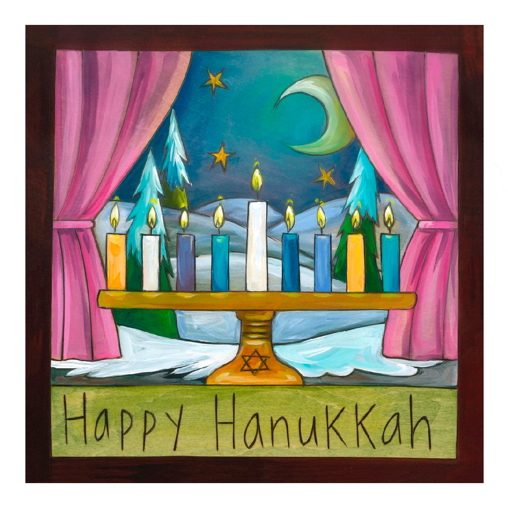 "Happy Hanukkah" Plaque