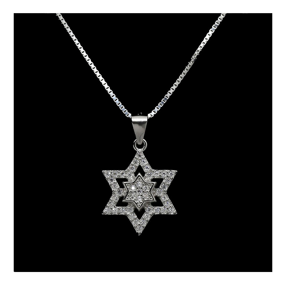 Double Star of David Necklace