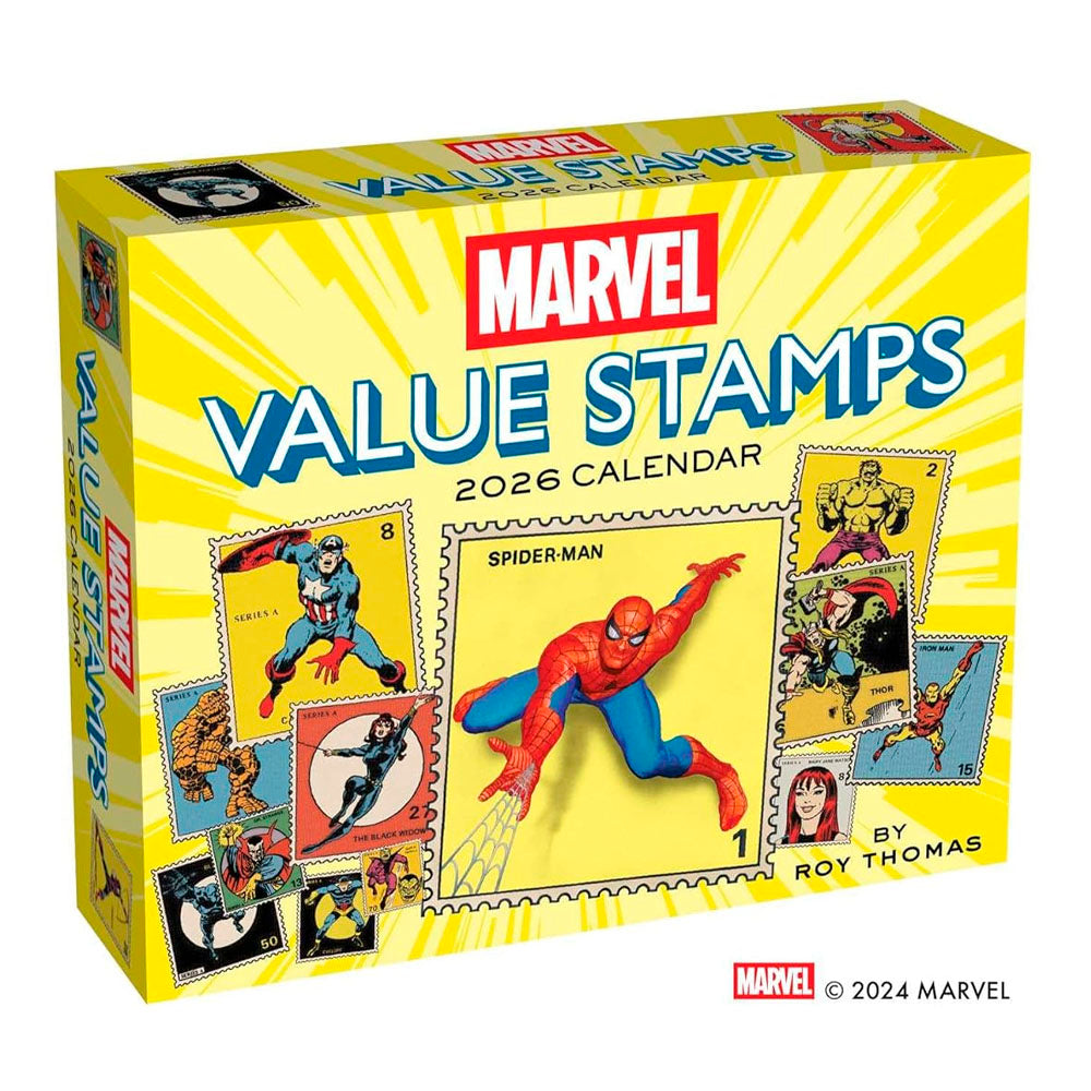 Marvel Value Stamps 2026 Day-to-Day Calendar