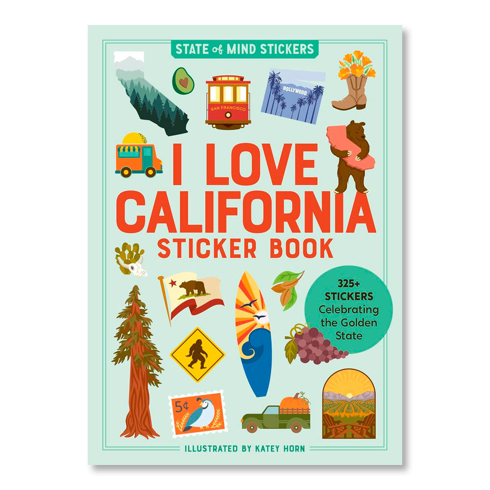 The California Sticker Book: 325+ Stickers Celebrating the Golden State