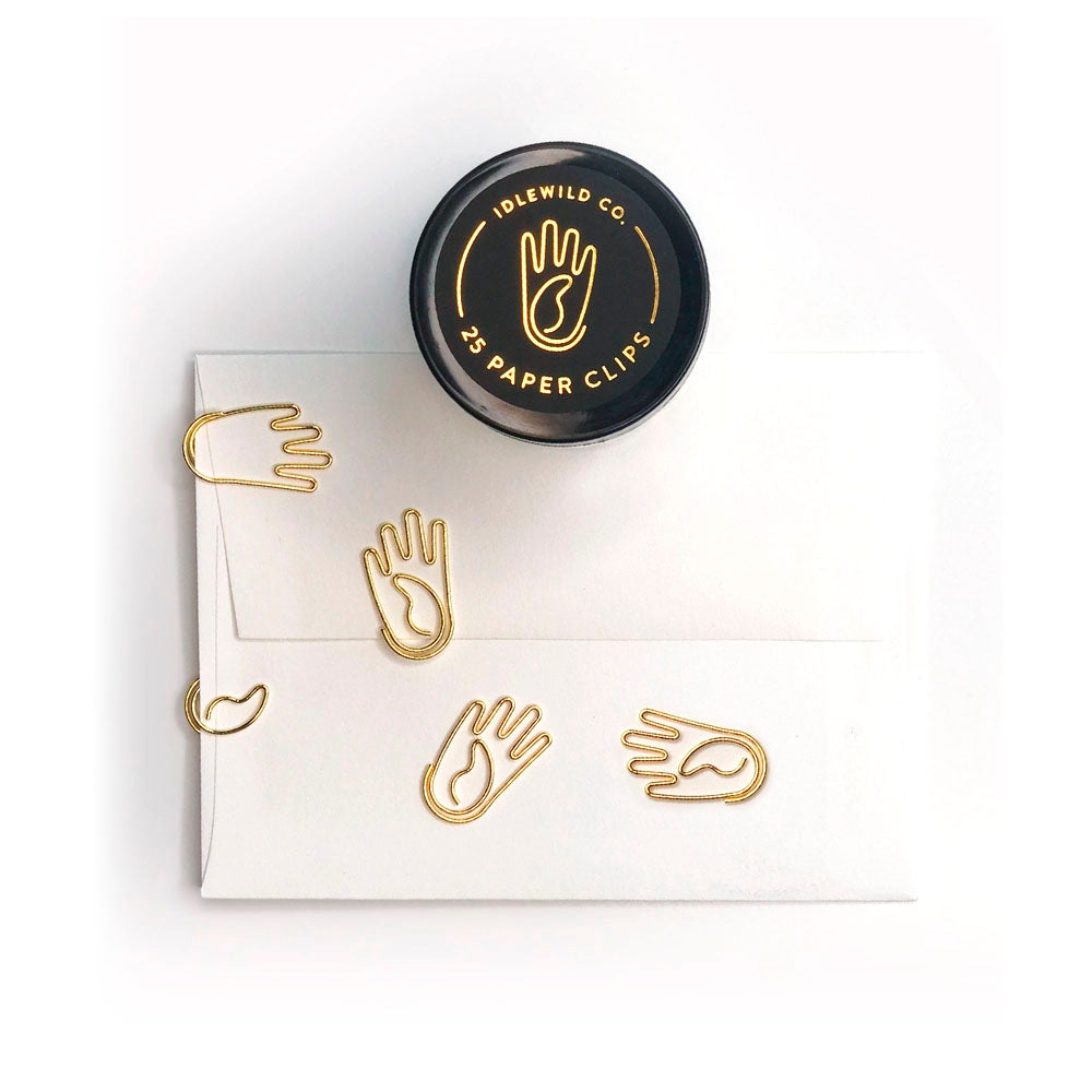 Hand Gold Plated Paper Clips