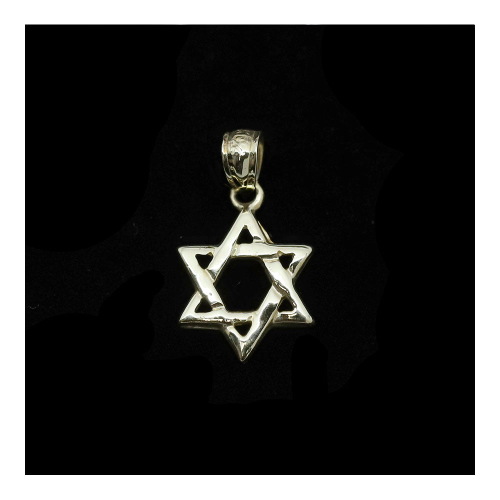 14K Interwoven Star of David Pendant