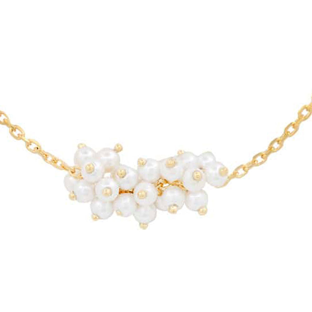 Gold Vermeil Chain with Freshwater Pearl Cluster