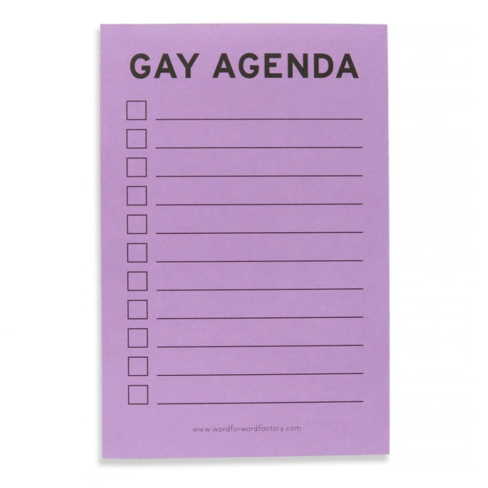 Gay Agenda Notepad