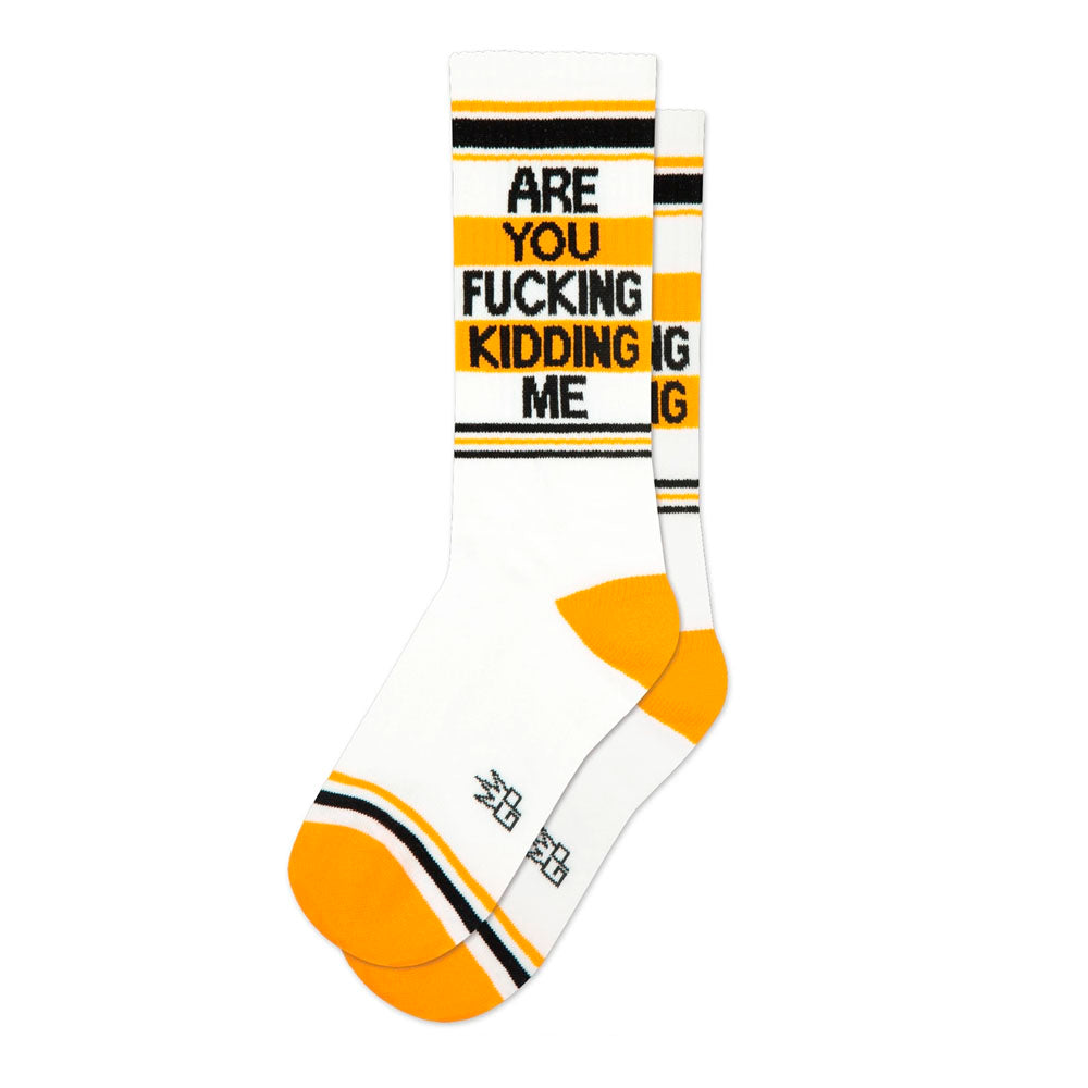 Are You Fucking Kidding Me Gym Crew Socks