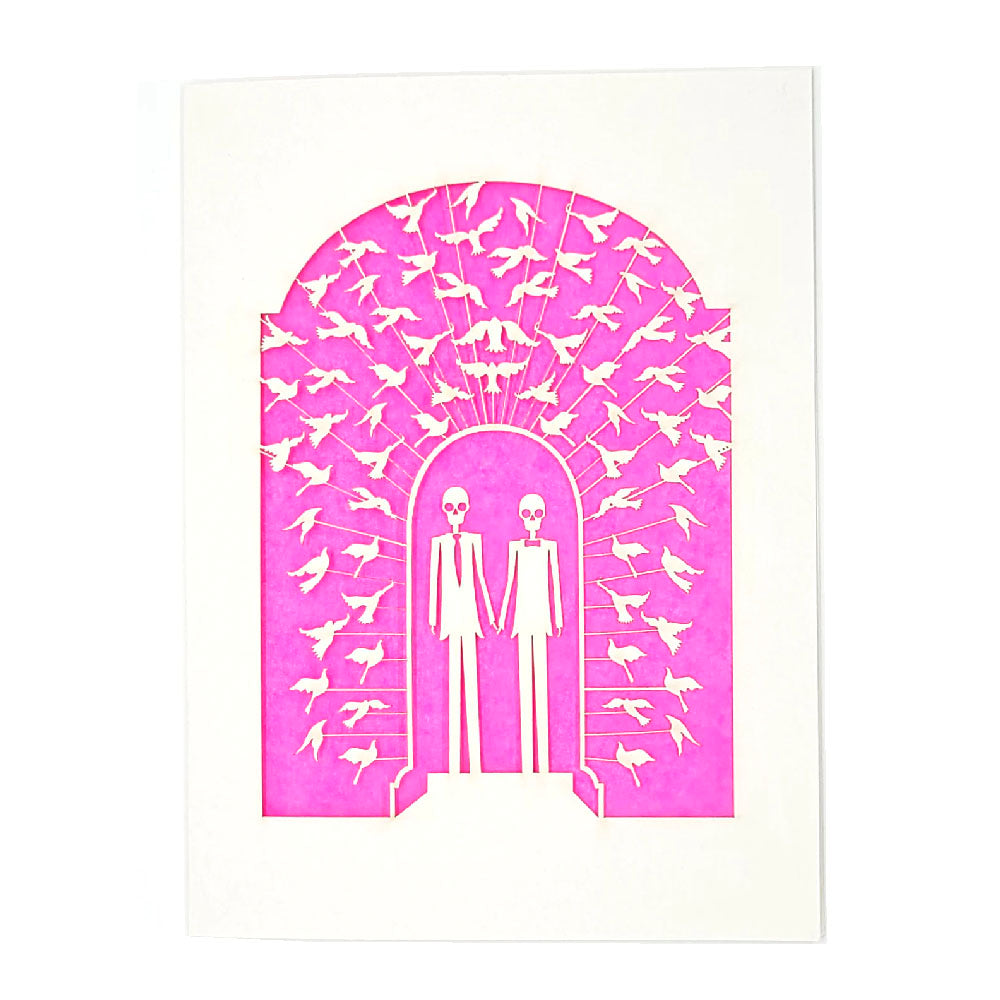 Groom & Groom Papercut Card