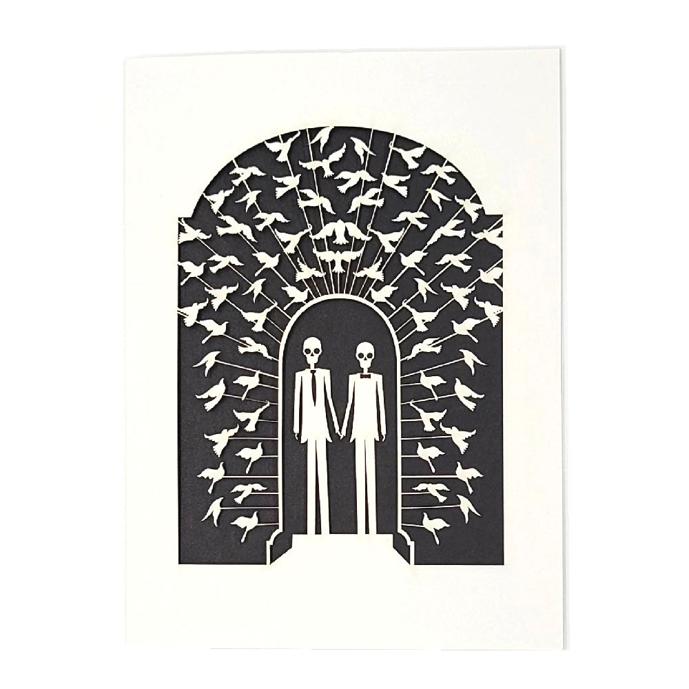 Groom & Groom Papercut Card