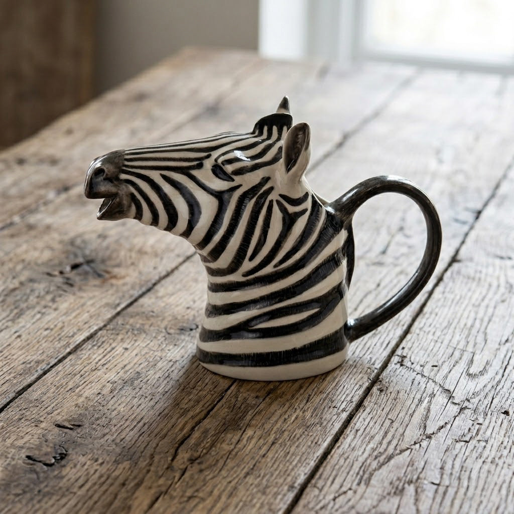 Zebra Ceramic Jug