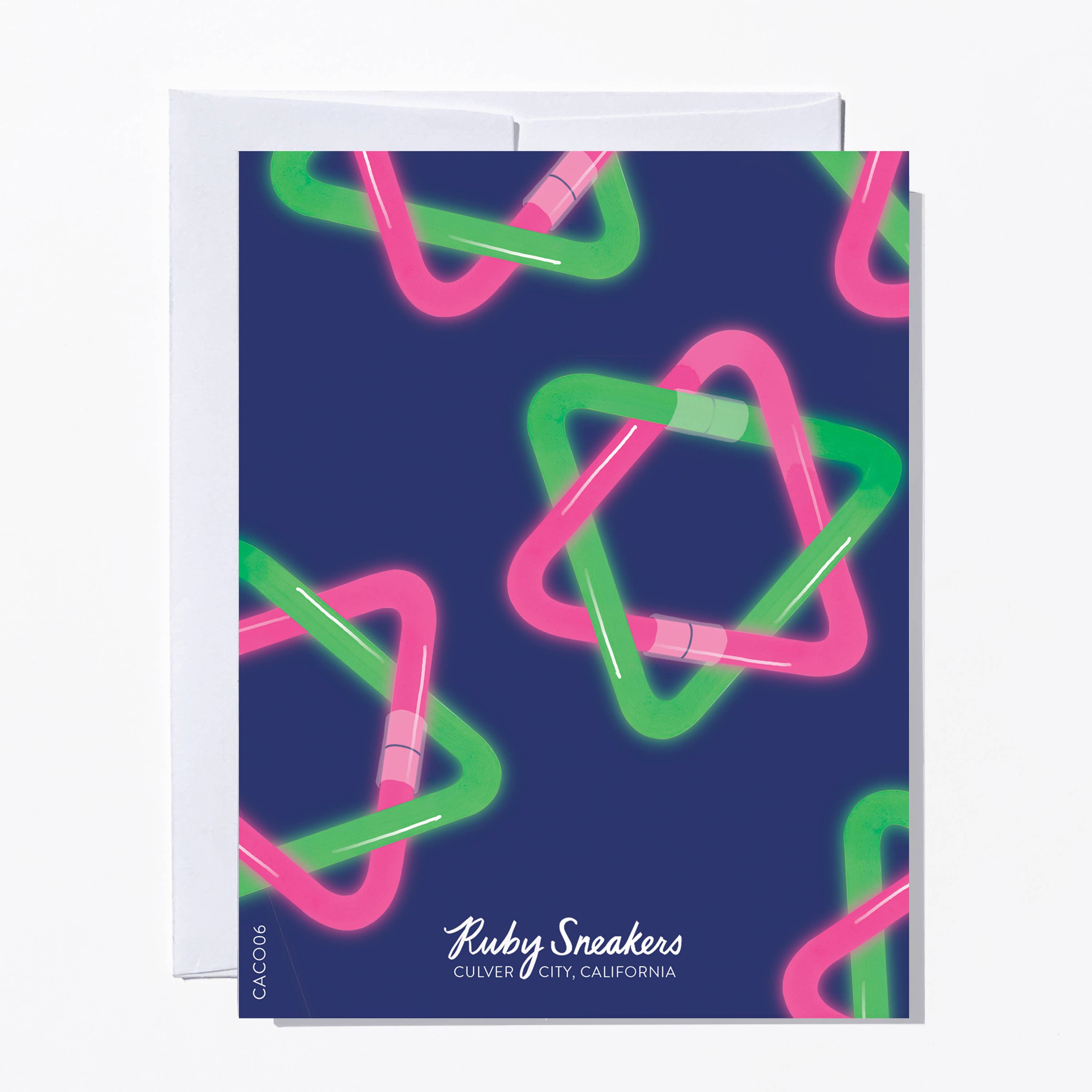 Bar and Bat Mitzvah Card, Glow Star