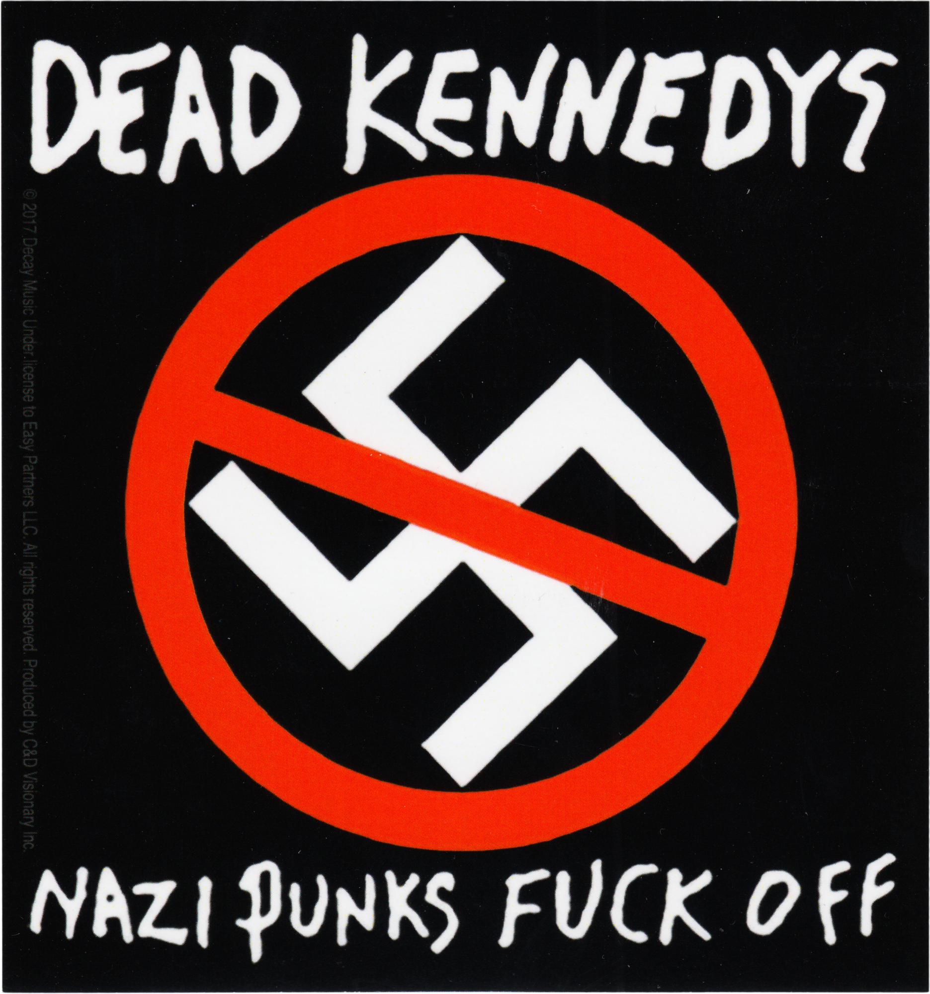 Sticker Dead Kennedys Nazi Punks Fuck Off 4.5"