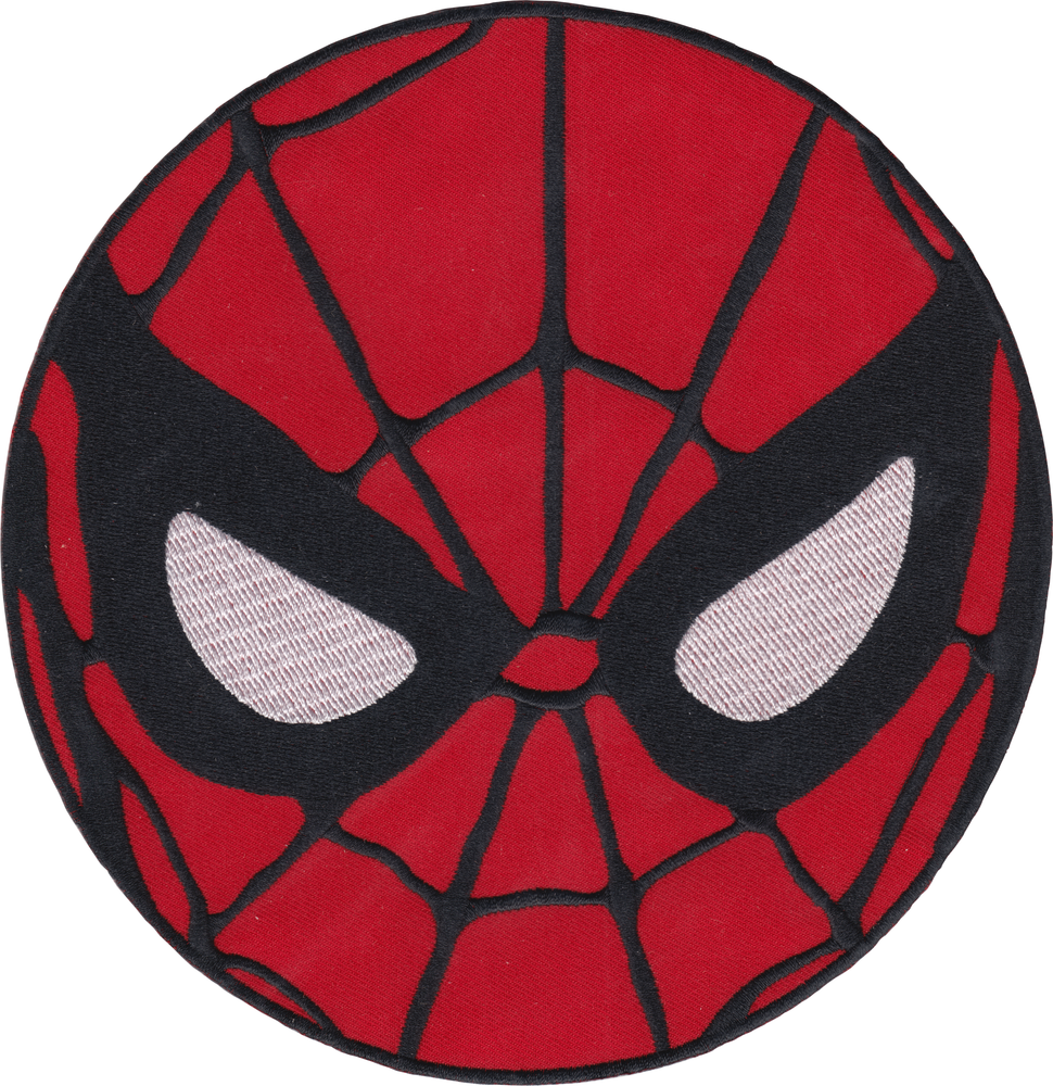 Back Patch - Spider-Man - Red, Black & White Mask 7.25" Logo
