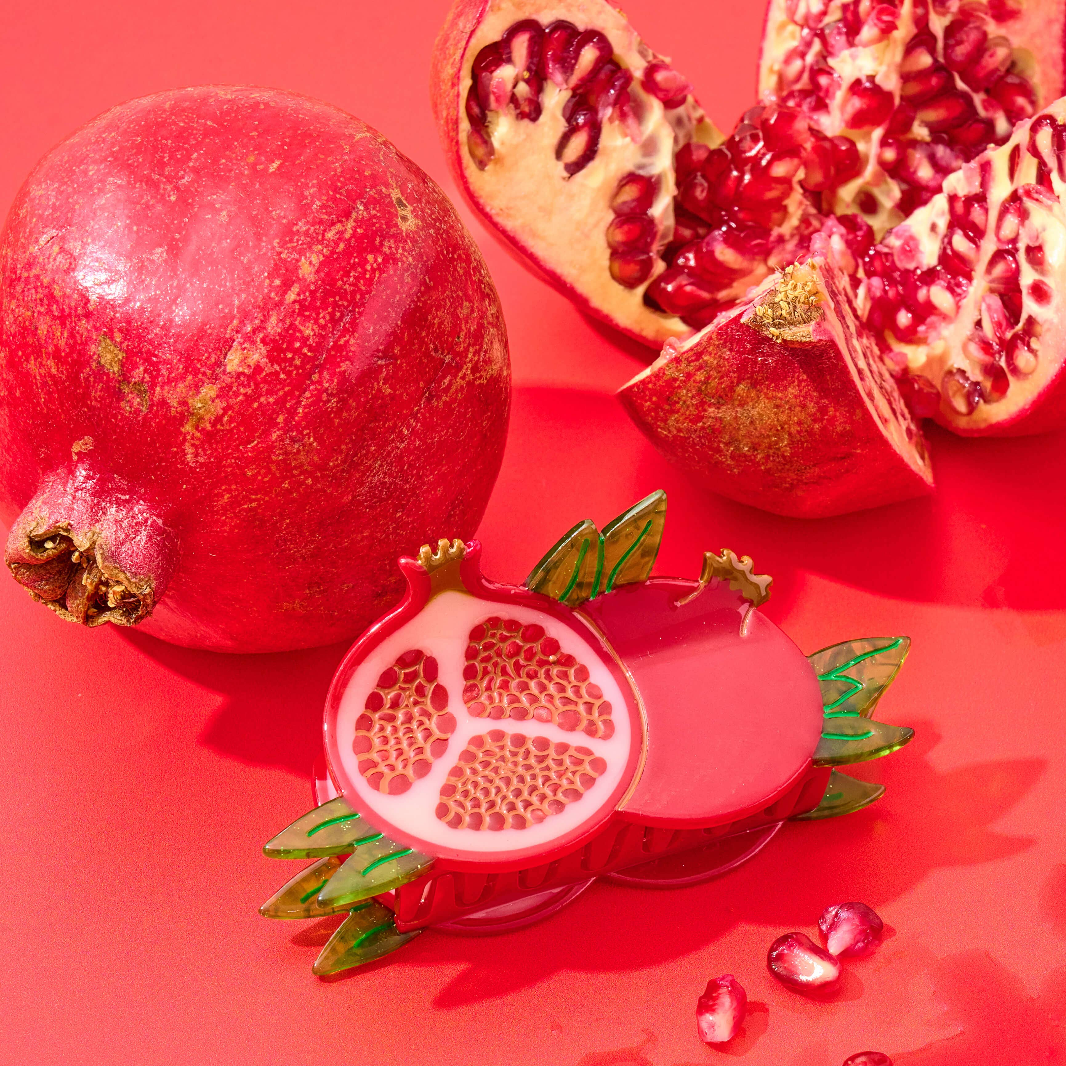 Large Pomegranate Hair Claw Clip