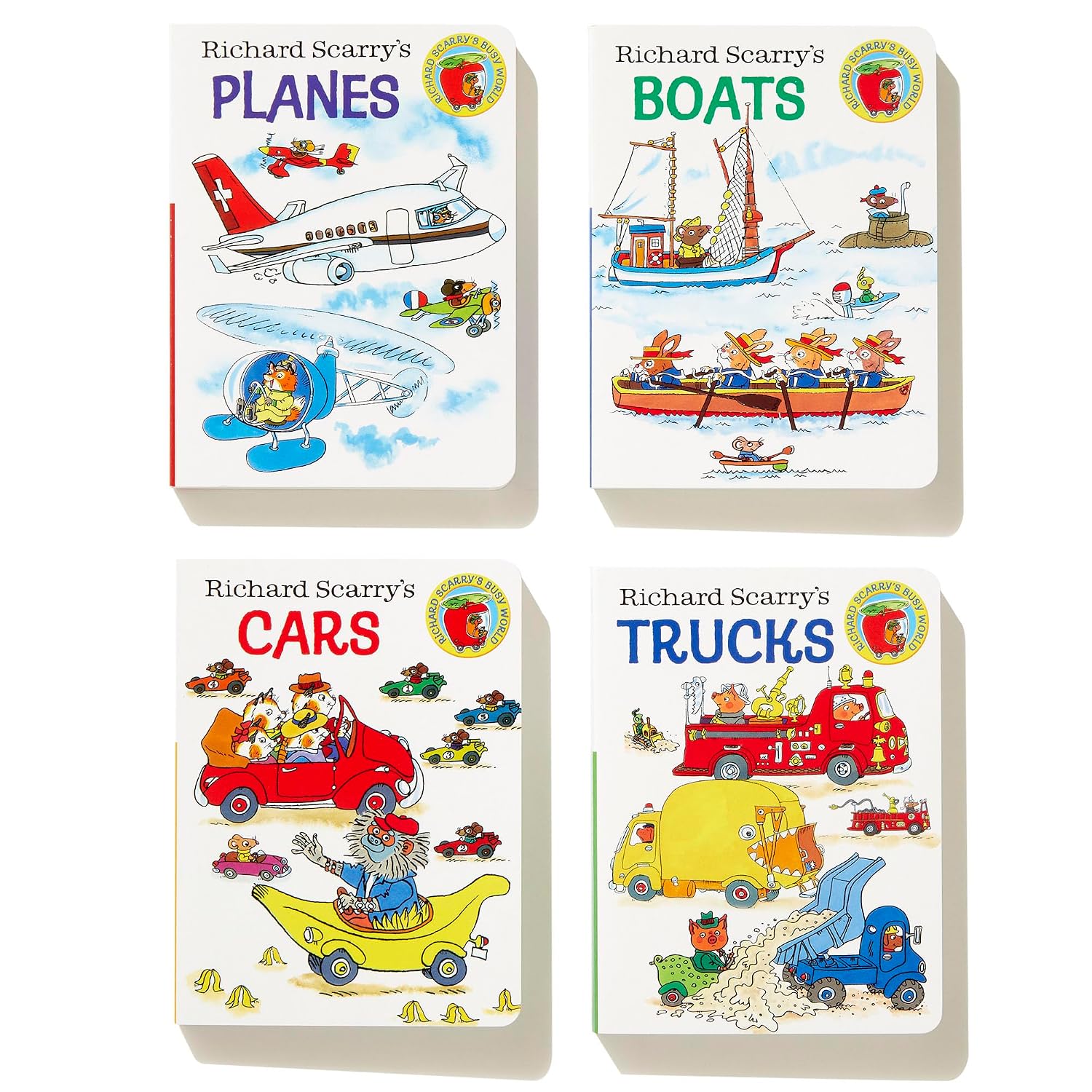 Richard Scarry's Books on the Go: 4 Board Books