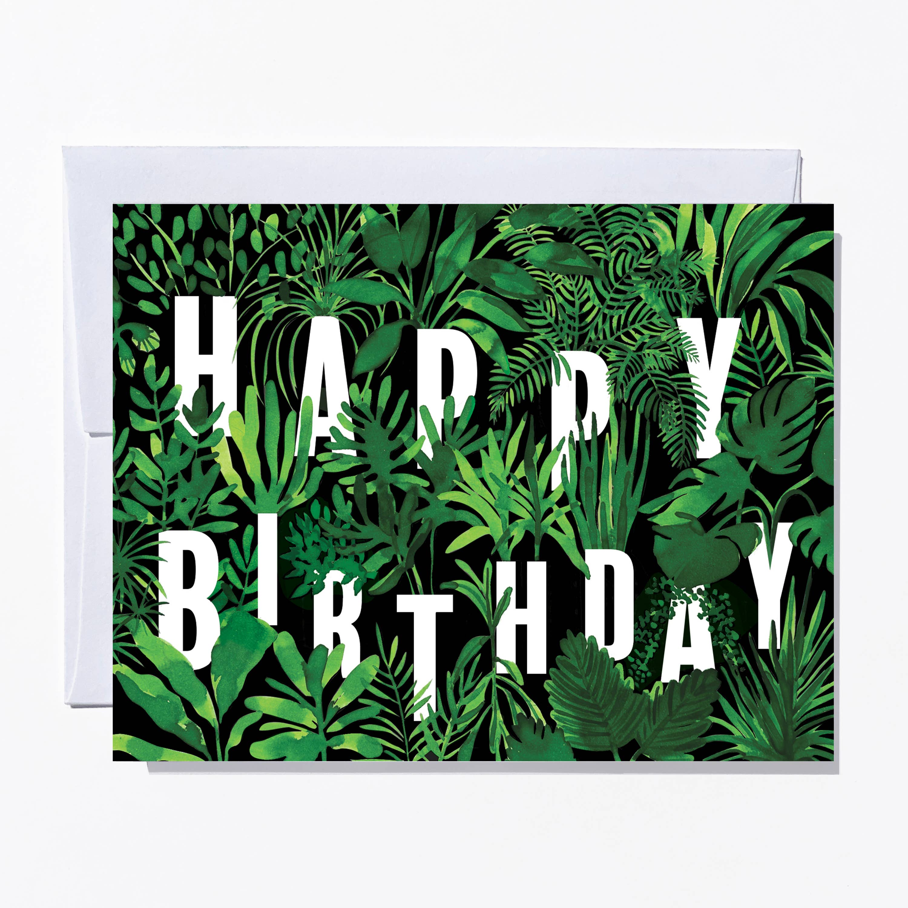 Plant Lovers Watercolor Birthday Card