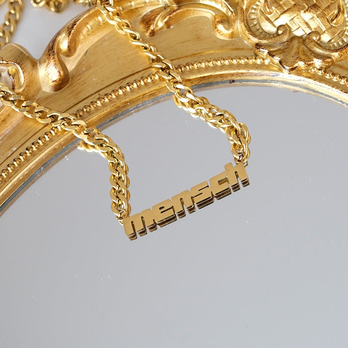 Mensch Yiddish Necklace